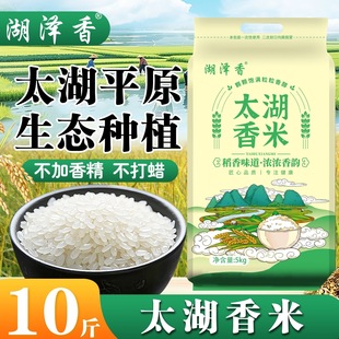 湖泽香正宗太湖珍珠香米新米5kg稻香米香甜晚稻家庭酒店食堂批发