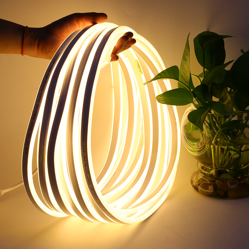 led霓虹柔性软灯带七彩220v高压贴片灯条户外防水长条超亮装饰