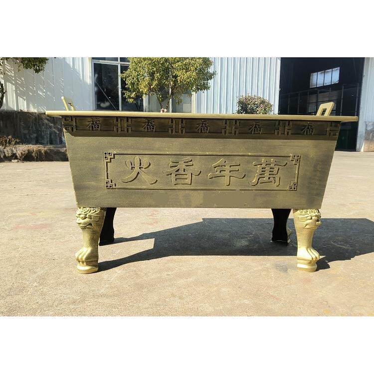 香炉鼎镀锌板铸铁合制炉寺庙祠堂佛堂家用祠堂道观室内外香炉