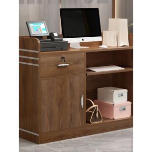 收银台小型简约现代便利店奶茶店接待台吧台美发店服装店柜台前台