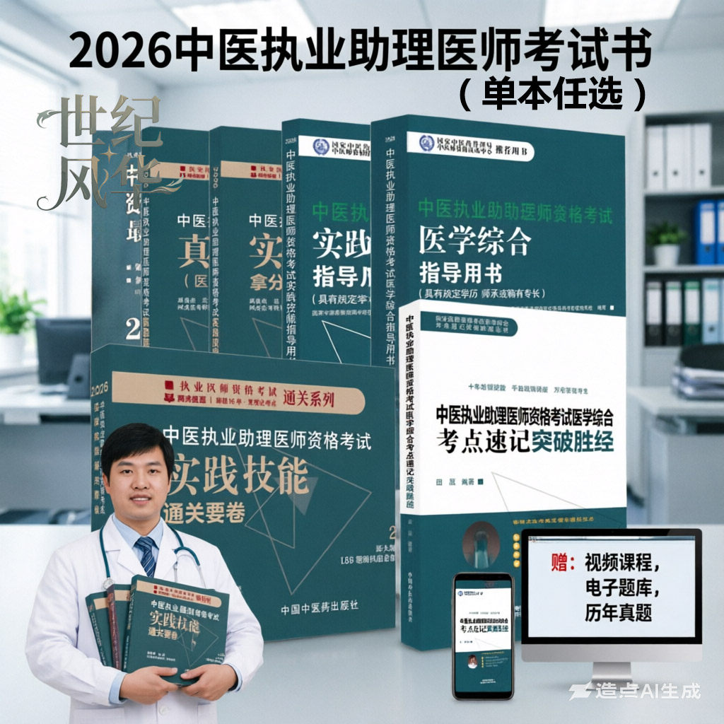 2026年中医执业助理医师资格考试全套用书实践技能+医学综合笔试+历年真题+模拟试卷+技能操作答题卡具有规定学历师承确有专长书籍