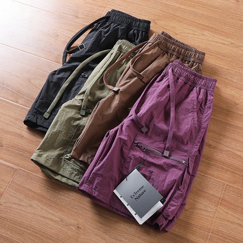 美式工装风!立体大口袋!户外科技面料防水透气男士夏季休闲短裤