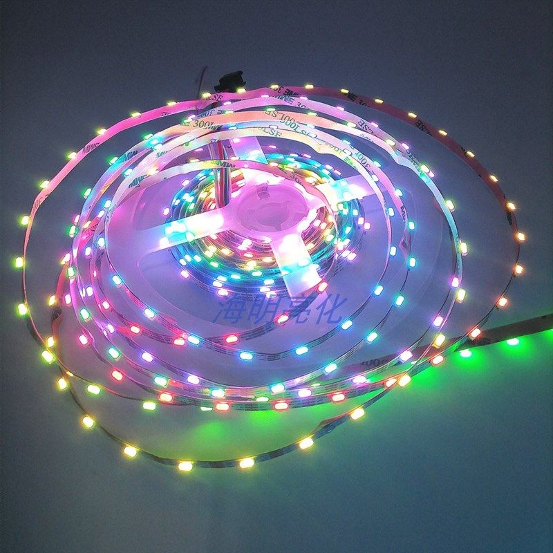 5V 2812侧发光幻彩流水灯条4020灯珠60灯可编程跑马追光氛围灯带,家装灯饰光源,室内LED灯带,淘宝优惠券,粉丝福利购,淘宝优惠卷