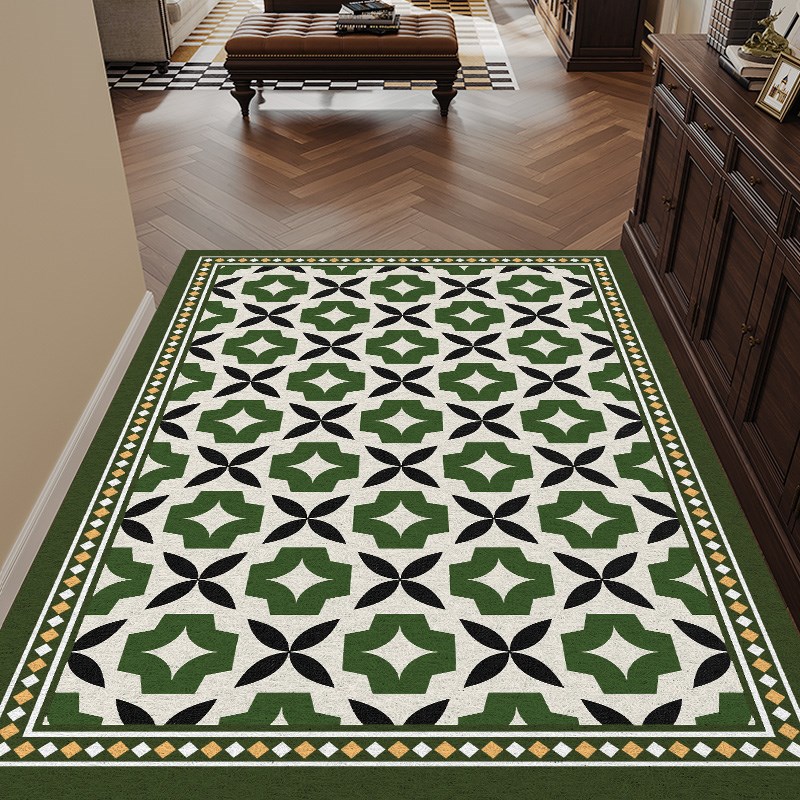 丝圈入户门地垫美式家门口进门地毯高级感耐脏玄关脚垫室内外门垫