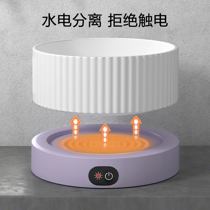 猫咪恒温猫碗冬季喝水加热防干烧陶瓷碗猫粮碗酸奶机冬天喂水神器