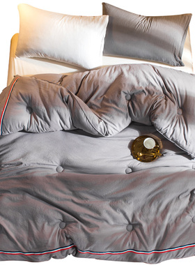 日式水洗棉加厚保暖被芯冬被双人床棉被单人学生宿舍空调春秋被子