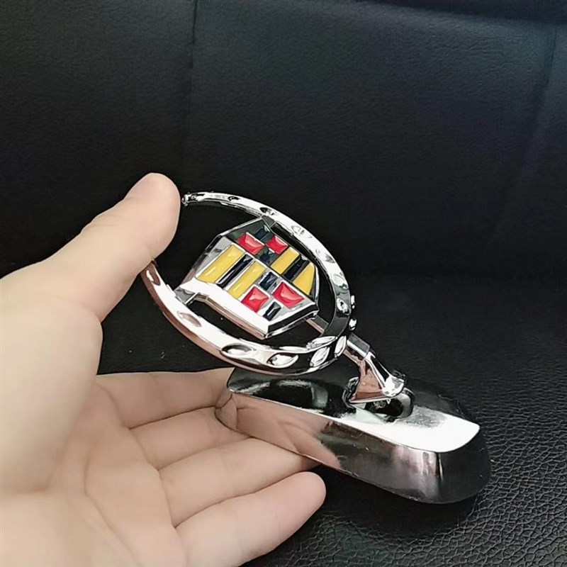 凯迪拉克专用车头立标全新升级车头引擎盖锌合金金属标改装标志