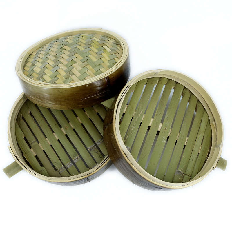 竹编制品小蒸笼屉格纯手工青皮无胶水家用新品2019七夕包邮商用