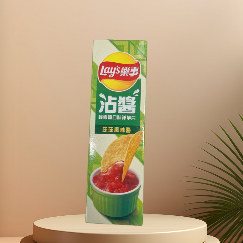 台湾采购乐事沾酱薯片好好吃糖醋酱味莎莎酱味休闲户外小朋友零食