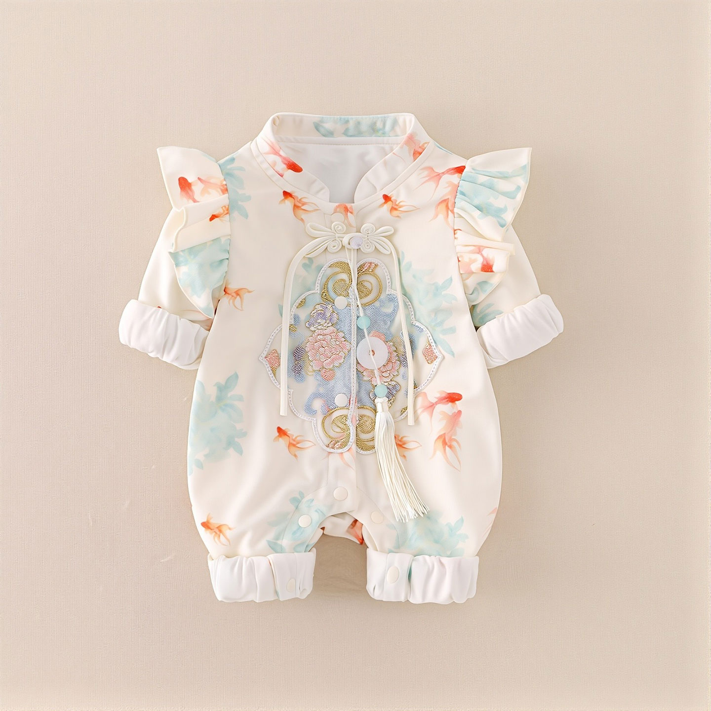 婴儿连体衣女宝春秋新款