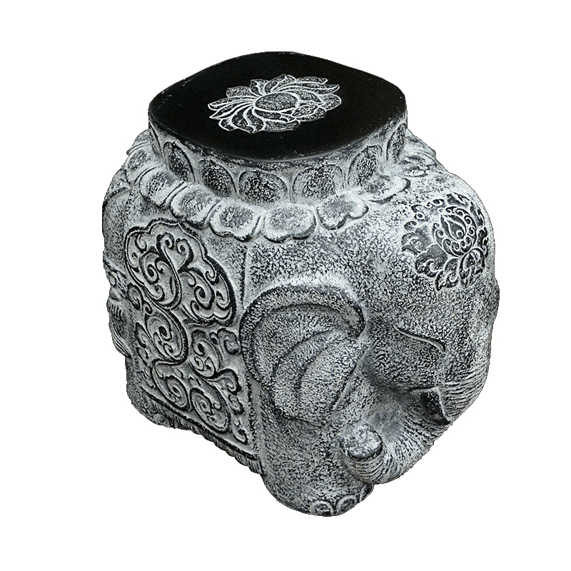 大象一对招财镇宅摆件小院子别墅门口装饰花园民宿仿石凳子门墩