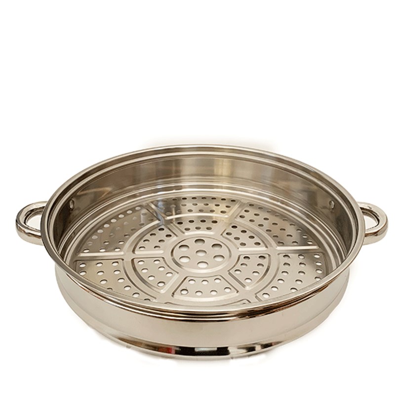 加厚蒸笼304不锈钢蒸格蒸锅小奶锅蒸笼蒸屉家用圆形蒸馒头蒸架