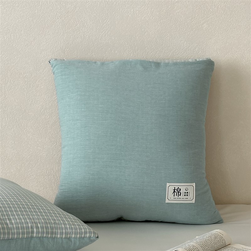 新款口袋全棉抱枕被子两用办公室午睡空调夏凉毯汽车折叠靠垫纯棉