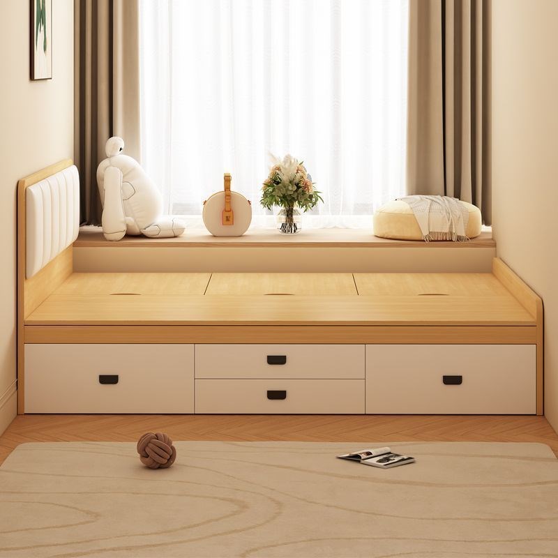实木榻榻米床高箱储物双人床现代简约收纳单人床小户型床箱体