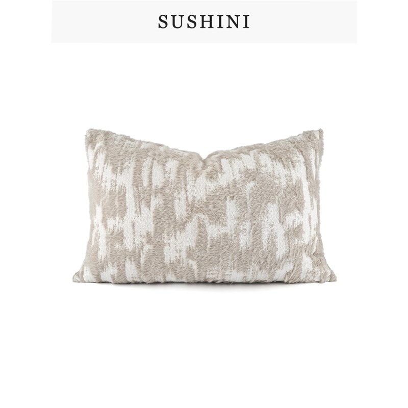 现代长方形混纺沙发超大靠背客厅靠垫靠枕套车载床头床上抱枕定制