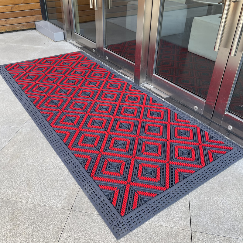 室外地垫进门门口防滑商用脚垫门外入户防水门垫塑料门前户外地毯