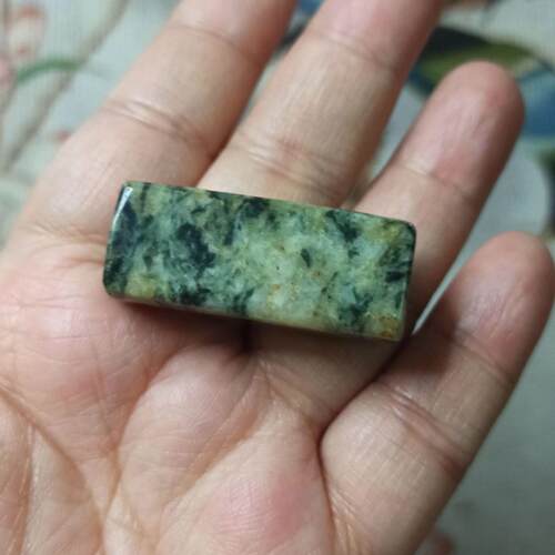 天然翡翠桶珠通孔大方块