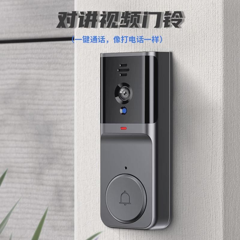 无线可视门铃带显示屏家用智能对讲免打F孔远距离带摄像头无需WiF