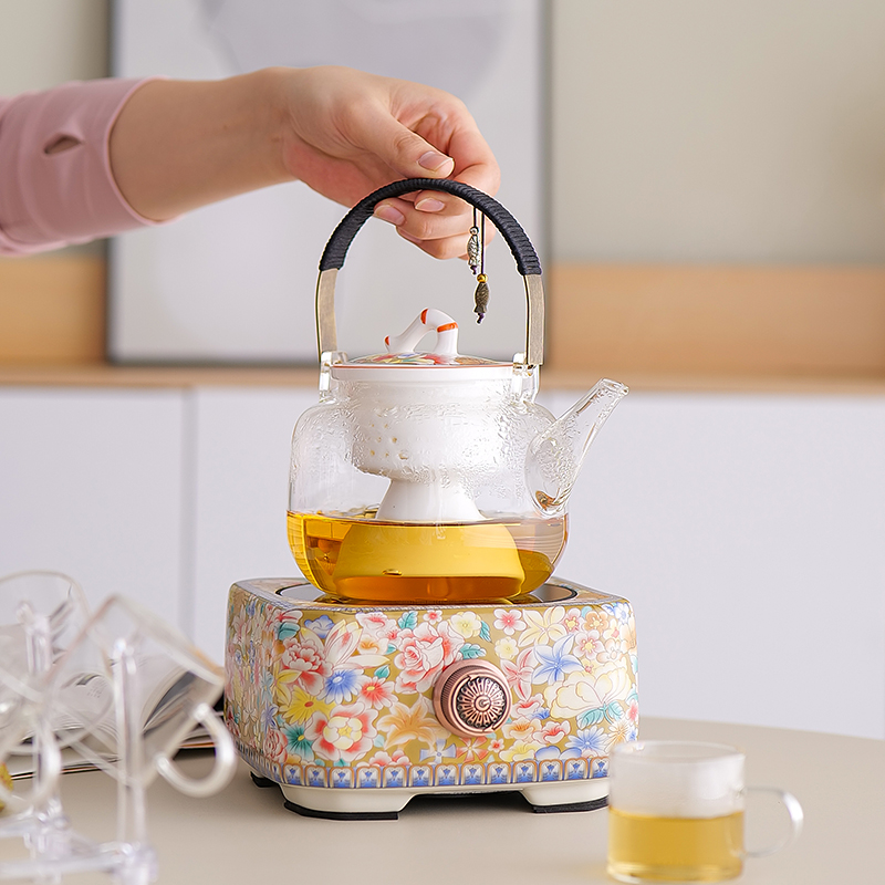 电陶炉煮茶器耐高温玻璃茶壶2024新款全自动小型烧U水壶家用电茶