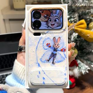 荣耀magic8 华为pura80高级感FindX9软壳vivoX300 适用iPhone17 16promax尼克朱迪情侣手机壳小米17promax个性