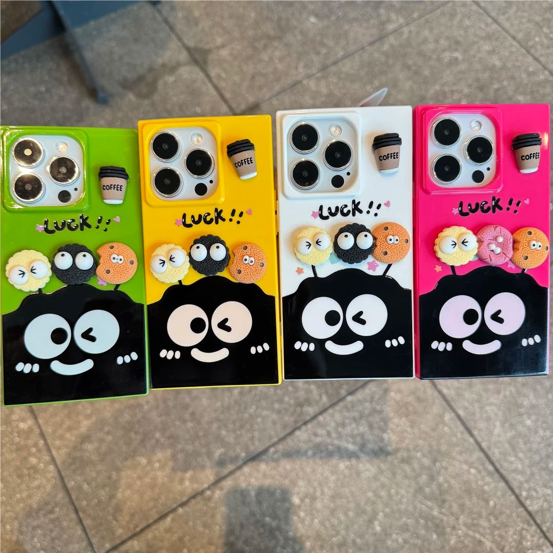 iPhone16可爱煤球手机壳