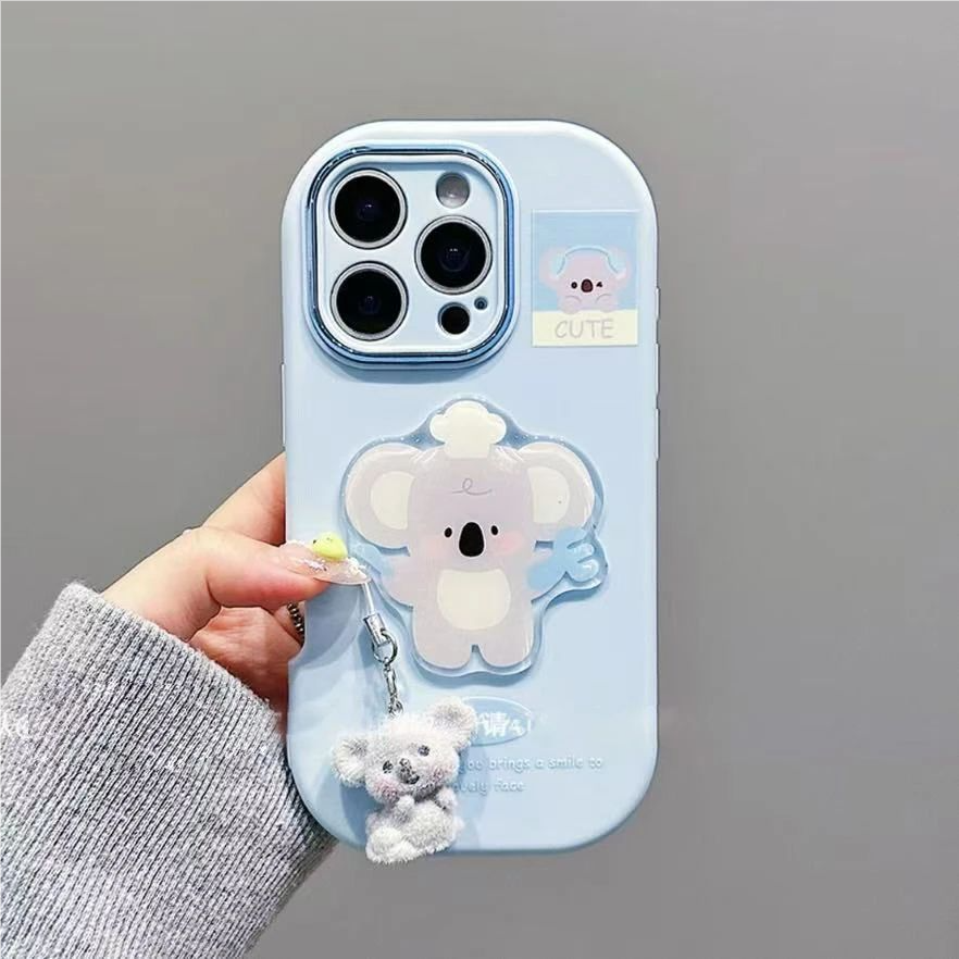 适用iPhone16/17可爱考拉手机壳