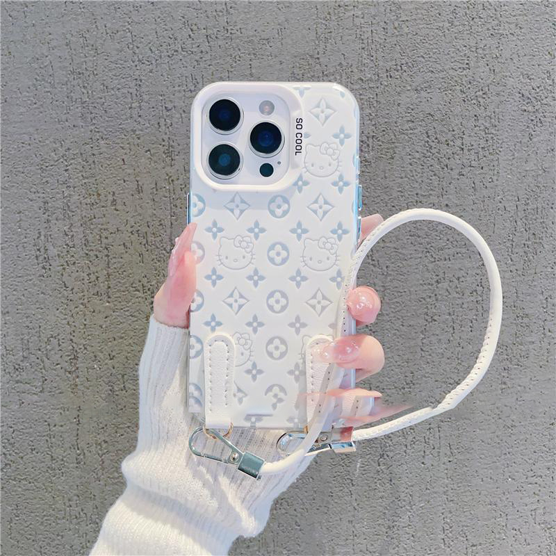苹果16/15可爱凯蒂猫挂绳手机壳