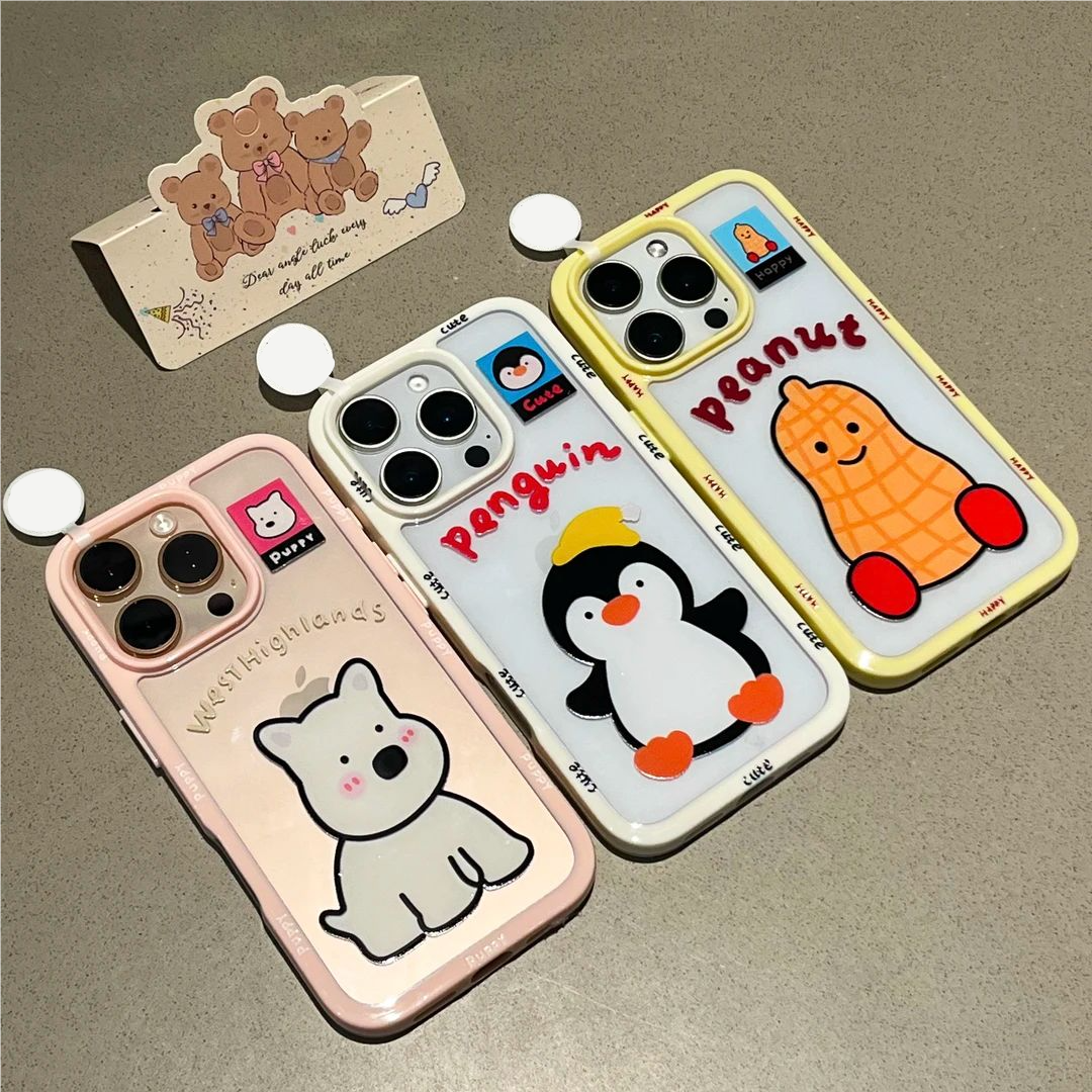 ins风可爱卡通西高地小狗情侣手机壳适用iPhone16/15promax小众15/14plus简约13pro个性12防摔11保护套软壳女,3C数码配件,手机保护套/壳,淘宝优惠券,粉丝福利购,淘宝优惠卷