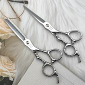 美发剪刀专业发廊发型师理发剪刀6寸平剪牙剪刘海打薄剪头发剪刀