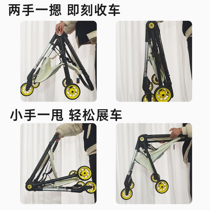 儿童溜娃神器手推车超轻婴儿推车轻便折叠旅行车简易遛娃伞车宝宝