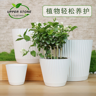 家用花盆塑料托盘大号欧式简约透气控根加厚耐用环保树脂厂家直销