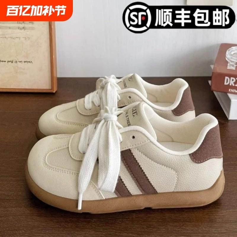 正货面包懒人小白鞋女鞋法