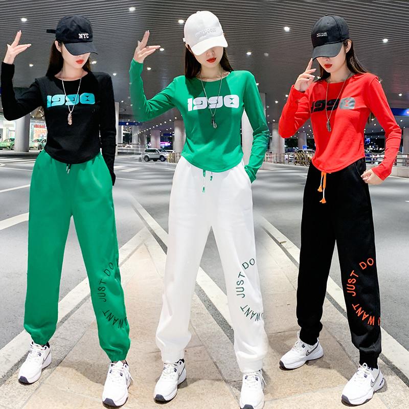 正货杨丽萍广场舞曳步舞新款服装网红跳舞女生运动服休闲时尚跑步