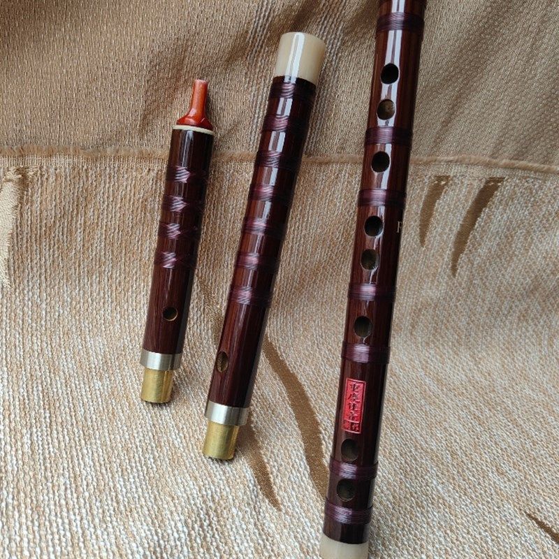 横竖都可以吹的三节六孔苦竹笛子乐器入门教学演奏专业人士用包邮