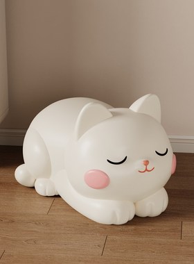 可爱猫咪换鞋凳入户门口家用玄关穿鞋儿童凳子客厅乔迁新居送礼物