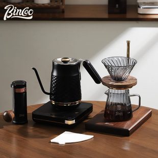 智能不锈钢温控c手冲咖啡壶b温家用嘴长o电热水B泡茶壶o控in壶细
