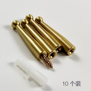 饰装 艺装 北欧轻奢打孔挂衣钩挂钩墙壁ins高档墙上个黄铜实心纯铜