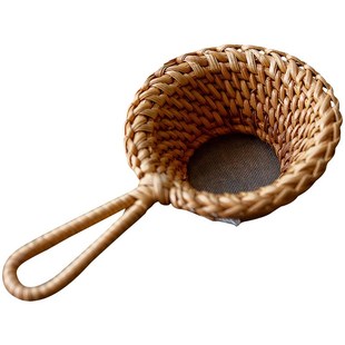 手工藤编茶滤 泡茶神器功夫茶具茶道配件 茶漏器 单独过滤器