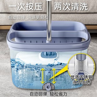 墩布懒人脚踩免手洗木板拖布 高端平板拖把家用一拖地净2021新款