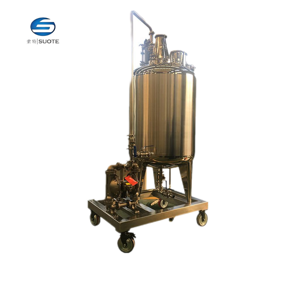 厂家直销 1000L 不锈钢防爆罐 移动罐 搅拌罐 配料罐温州厂家