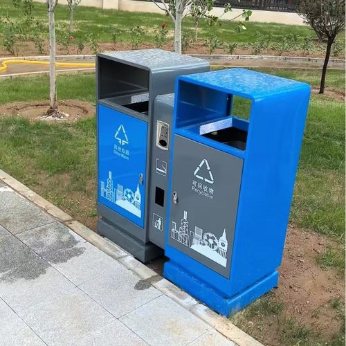 户外不锈钢垃圾桶双桶小区公园景区分类环卫果皮箱市政室外垃圾亭