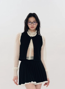 ORA GENESIS2025秋季新品手钩玫瑰针织马甲