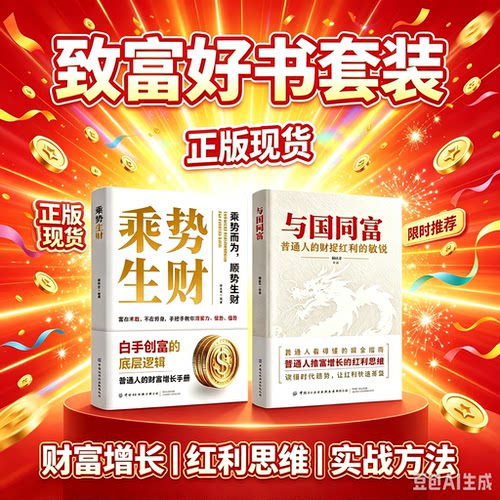 【抖音同款】与国同富正版书籍乘势生财正版读懂时代趋势 普通人捕捉时代红利 敏锐捕捉红利懂致富风口普通人的财富增长手册