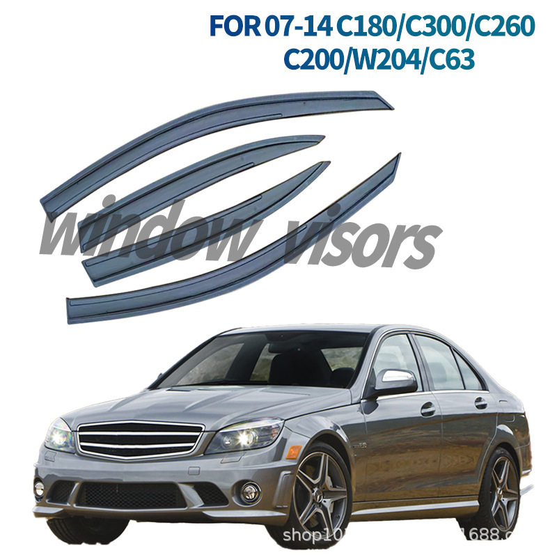 适用奔驰C级短轴晴雨挡BenzCClassW2042007-14Windowvisors