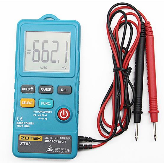众仪袖珍式数显万用表ZT-08