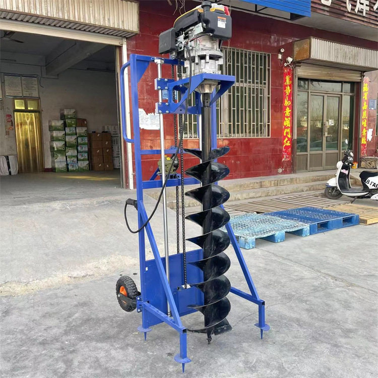 果树移栽施肥 汽油动力打洞挖孔机 快速挖坑省力