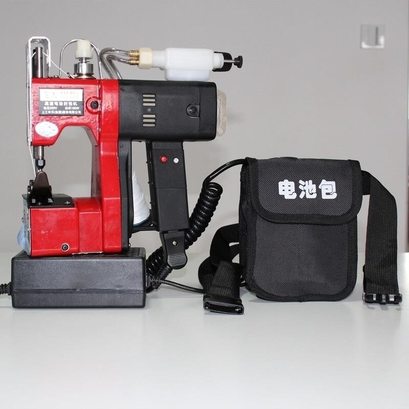 飞人36V充电枪式封包机自动加油KG9-520编织袋封口机电动缝包机