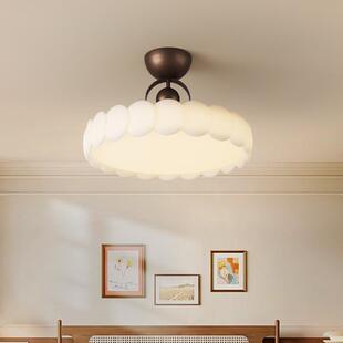 卧室吊灯法式中古风主卧室灯新中式复古书房灯护眼儿童房间灯具