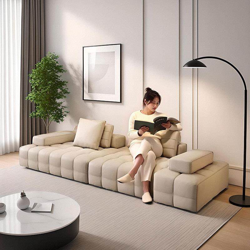 简约现代小户型真皮沙发客厅接待会客创意皮艺沙发直排沙发设计师