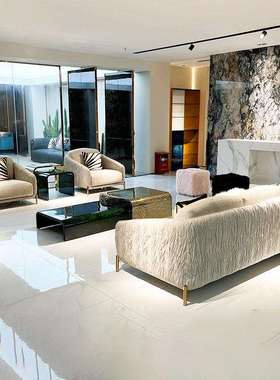 威登家具意大利轻奢布艺沙发1124组合港式后现代大户型科技布